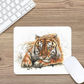 Watercolor Tiger Print Mouse Pad