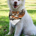 Watercolor Tiger Print Over The Collar Dog Bandana