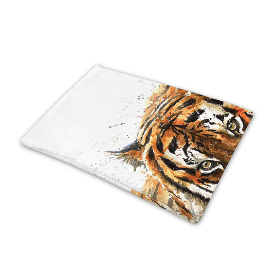 Watercolor Tiger Print Pet Cooling Mat Cover