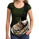 Watercolor Tiger Print Pet Sling Carrier