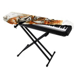 Watercolor Tiger Print Piano Keyboard Cover