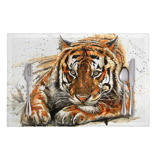 Watercolor Tiger Print Placemat