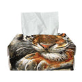 Watercolor Tiger Print Rectangle Tissue Box Cover