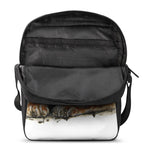 Watercolor Tiger Print Rectangular Crossbody Bag