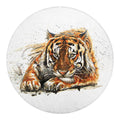 Watercolor Tiger Print Round Blanket