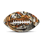 Watercolor Tiger Print Rugby Ball