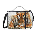 Watercolor Tiger Print Shoulder Strap Bible Bag