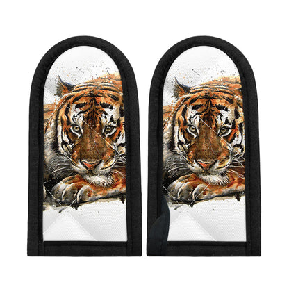 Watercolor Tiger Print Skillet Handle Cover