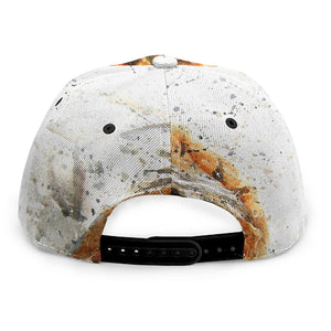 Watercolor Tiger Print Snapback Cap