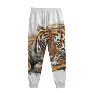 Watercolor Tiger Print Sweatpants