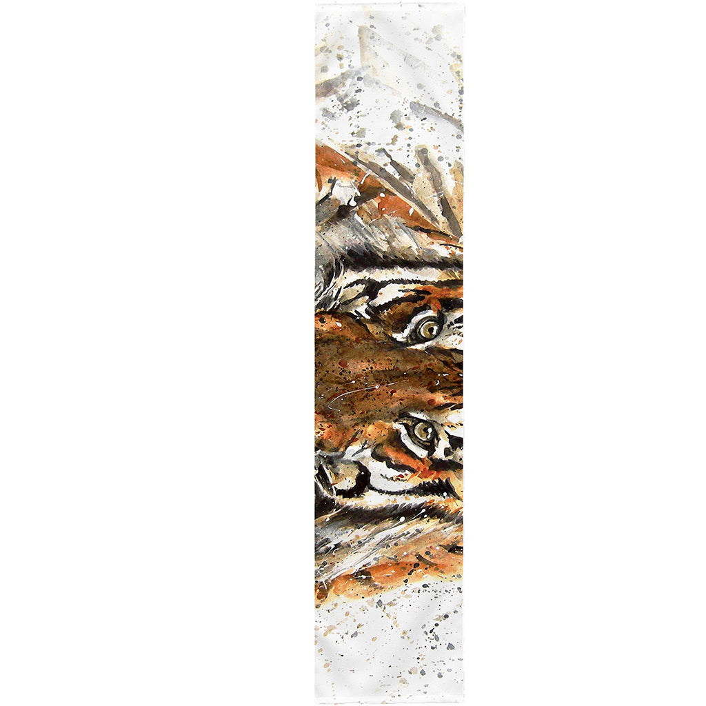 Watercolor Tiger Print Table Runner