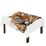Watercolor Tiger Print Tablecloth