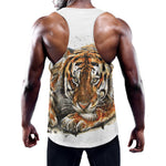 Watercolor Tiger Print Training Tank Top