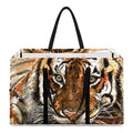 Watercolor Tiger Print Utility Tote Bag