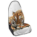 Watercolor Tiger Print Waterproof Car Seat Cover