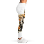 Watercolor Tiger Print Women's Leggings