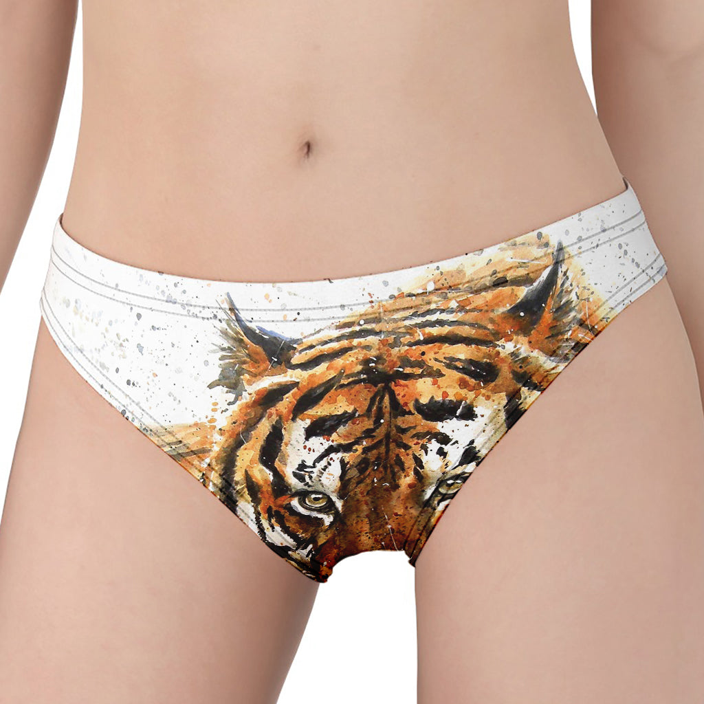 Watercolor Tiger Print Women's Panties