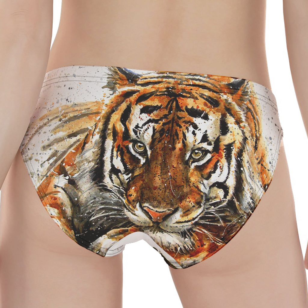 Watercolor Tiger Print Women's Panties