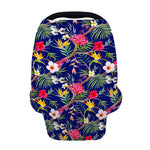 Watercolor Tropical Flower Pattern Print Baby Seat Cover