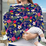 Watercolor Tropical Flower Pattern Print Baby Seat Cover