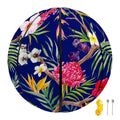 Watercolor Tropical Flower Pattern Print Basketball
