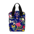 Watercolor Tropical Flower Pattern Print Bible Tote Bag