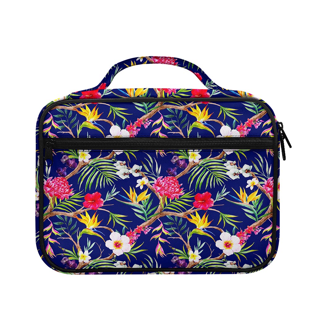 Watercolor Tropical Flower Pattern Print Briefcase Bible Bag