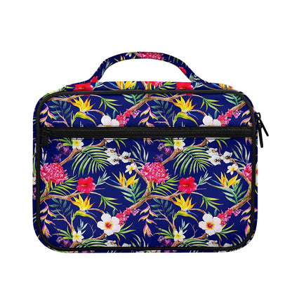 Watercolor Tropical Flower Pattern Print Briefcase Bible Bag