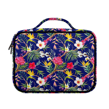 Watercolor Tropical Flower Pattern Print Briefcase Bible Bag