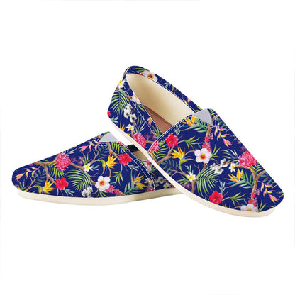 Watercolor Tropical Flower Pattern Print Casual Shoes