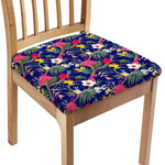 Watercolor Tropical Flower Pattern Print Chair Cushion Cover