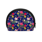 Watercolor Tropical Flower Pattern Print Coin Purse