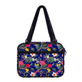 Watercolor Tropical Flower Pattern Print Double Strap Bible Bag