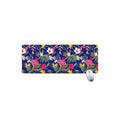 Watercolor Tropical Flower Pattern Print Extended Mouse Pad