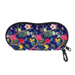 Watercolor Tropical Flower Pattern Print Glasses Case