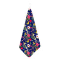 Watercolor Tropical Flower Pattern Print Hand Towel