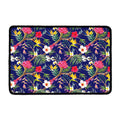 Watercolor Tropical Flower Pattern Print Kitchen Mat