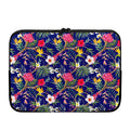 Watercolor Tropical Flower Pattern Print Laptop Sleeve