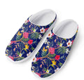 Watercolor Tropical Flower Pattern Print Mesh Casual Shoes