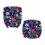 Watercolor Tropical Flower Pattern Print Office Chair Cover