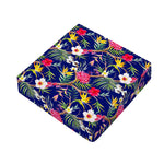 Watercolor Tropical Flower Pattern Print Outdoor Seat Cushion Cover