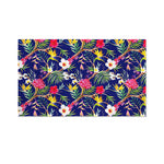 Watercolor Tropical Flower Pattern Print Polyester Flag