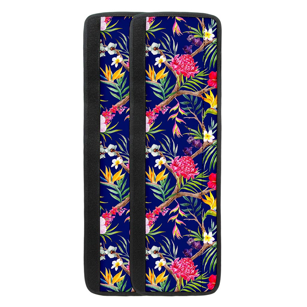 Watercolor Tropical Flower Pattern Print Refrigerator Handle Covers