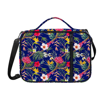 Watercolor Tropical Flower Pattern Print Shoulder Strap Bible Bag