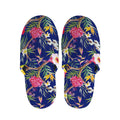 Watercolor Tropical Flower Pattern Print Slippers