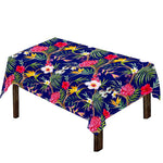 Watercolor Tropical Flower Pattern Print Tablecloth