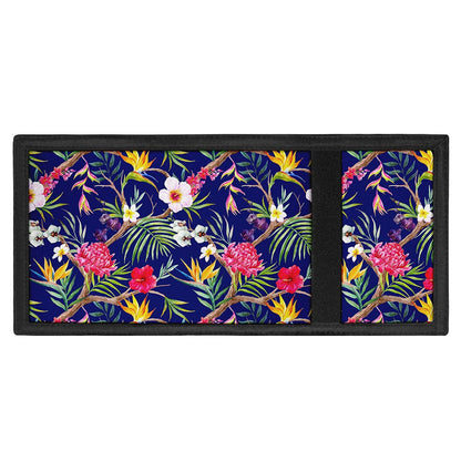 Watercolor Tropical Flower Pattern Print Trifold Wallet