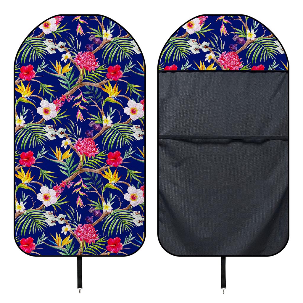 Watercolor Tropical Flower Pattern Print Waterproof Car Seat Cover