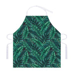 Watercolor Tropical Leaf Pattern Print Adjustable Apron