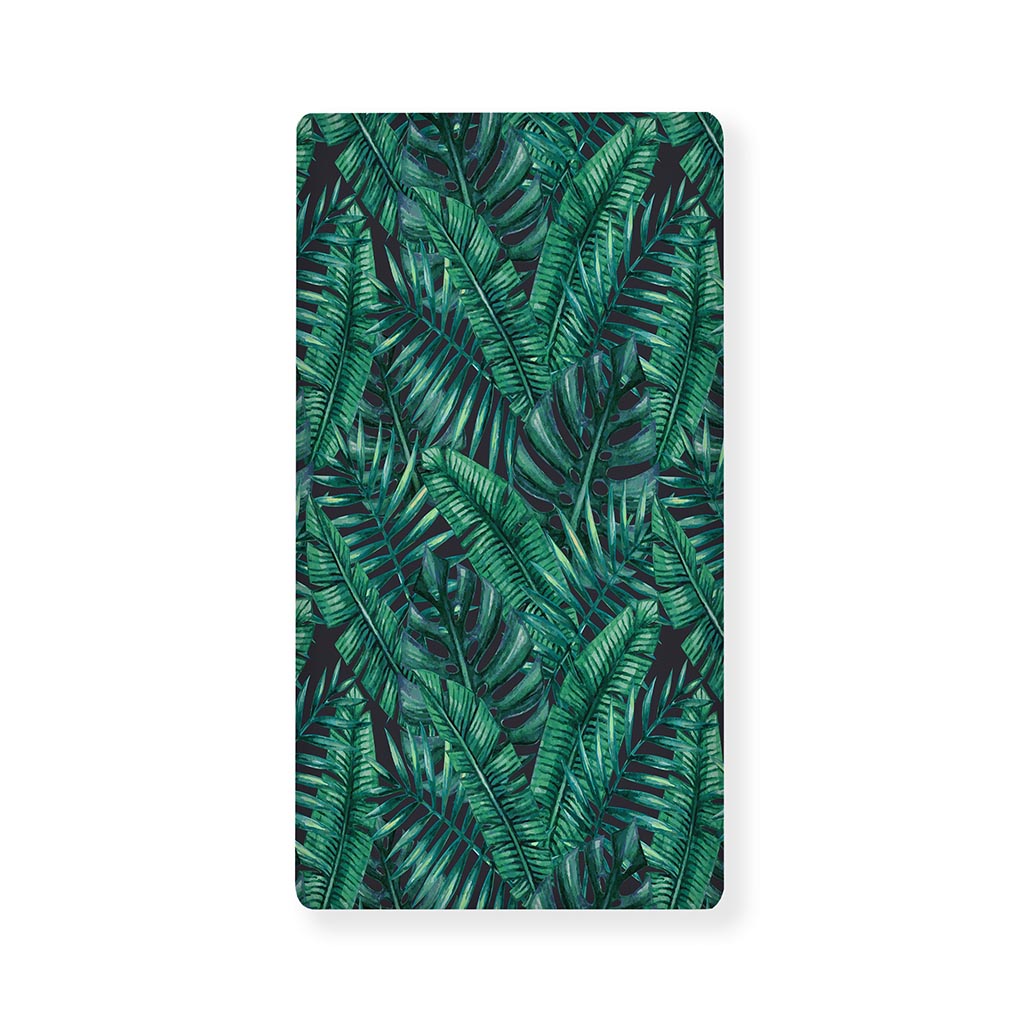 Watercolor Tropical Leaf Pattern Print Baby Crib Sheet
